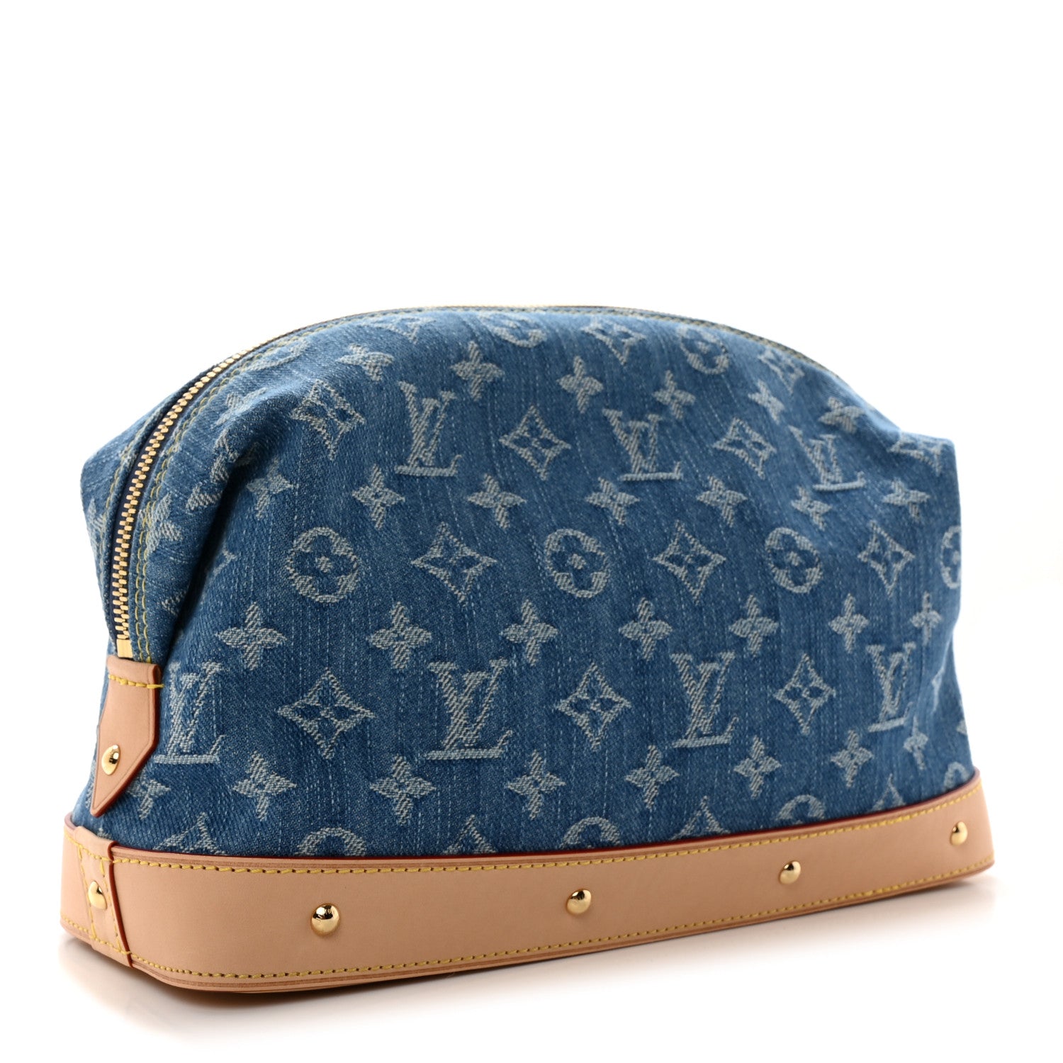 Louis Vuitton Monogram Denim Pochette Cosmetique GM Denim Blue 3 of 6