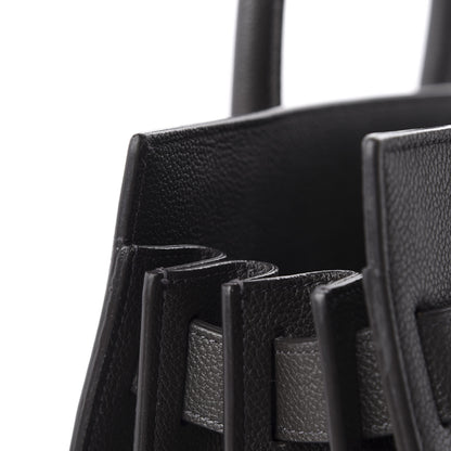 Saint Laurent Grained Calfskin Small Sac De Jour Graphite 12 of 13