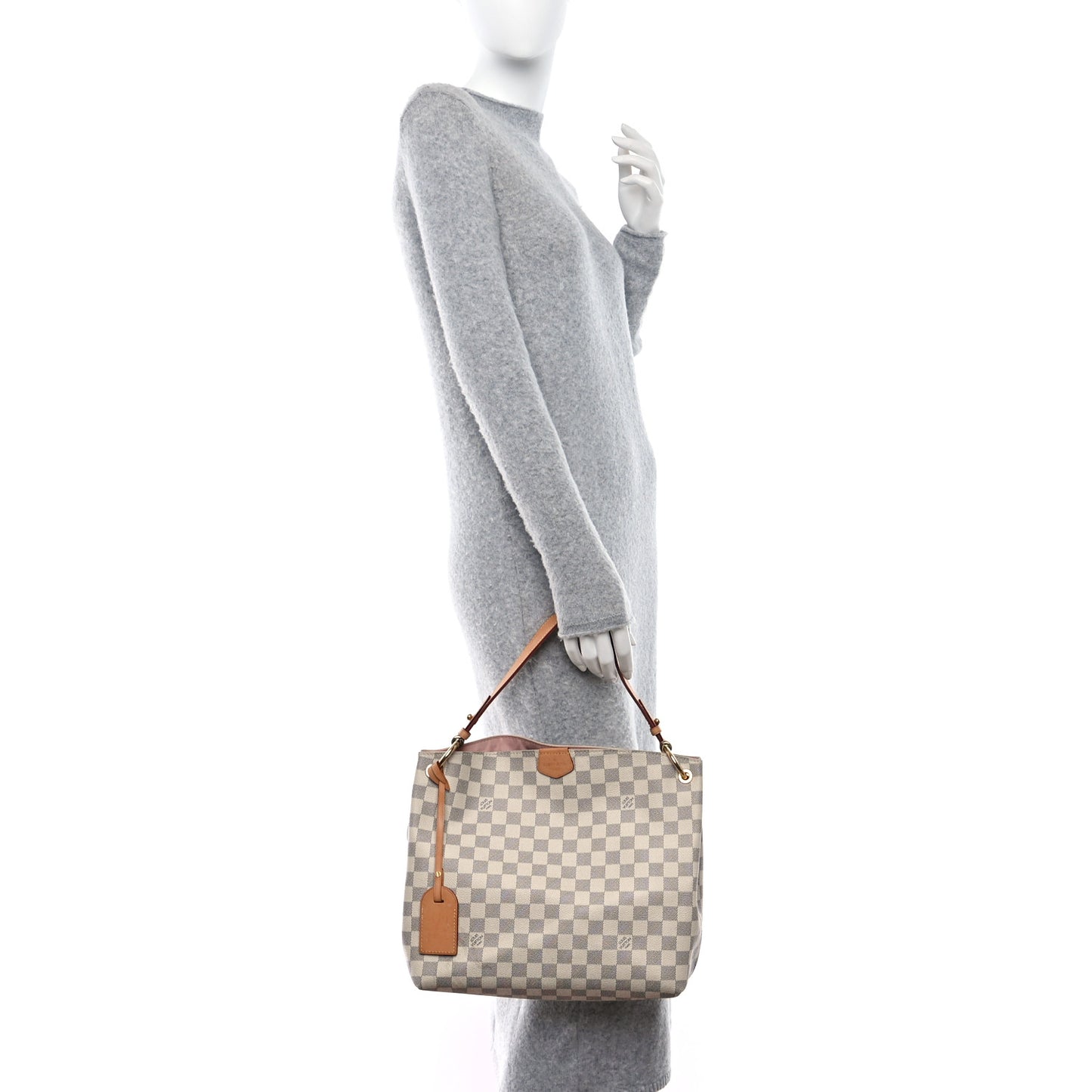 Damier Azur Graceful PM Rose Ballerine