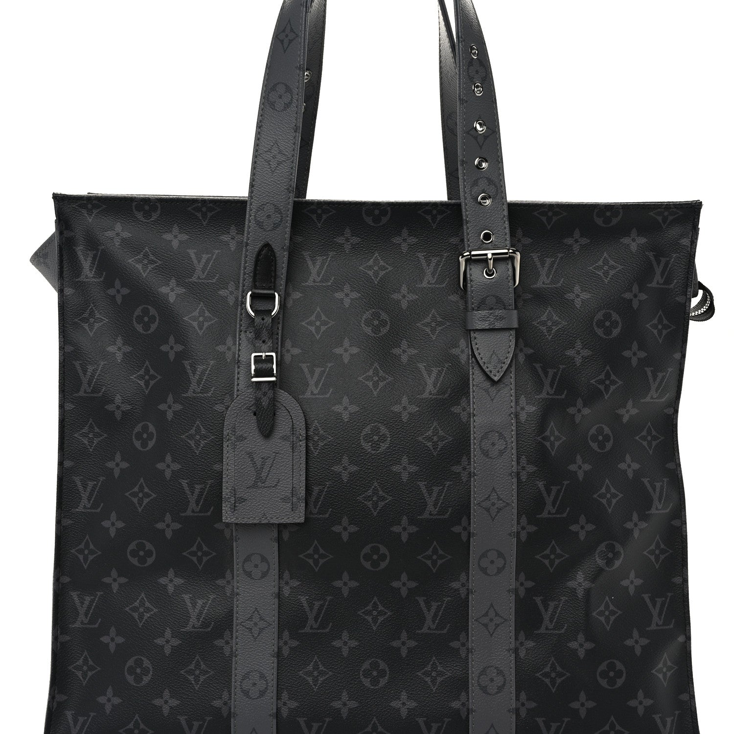 Louis Vuitton Monogram Eclipse Cabas Zippe GM Black 6 of 9