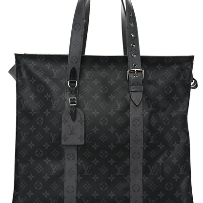 Louis Vuitton Monogram Eclipse Cabas Zippe GM Black 6 of 9
