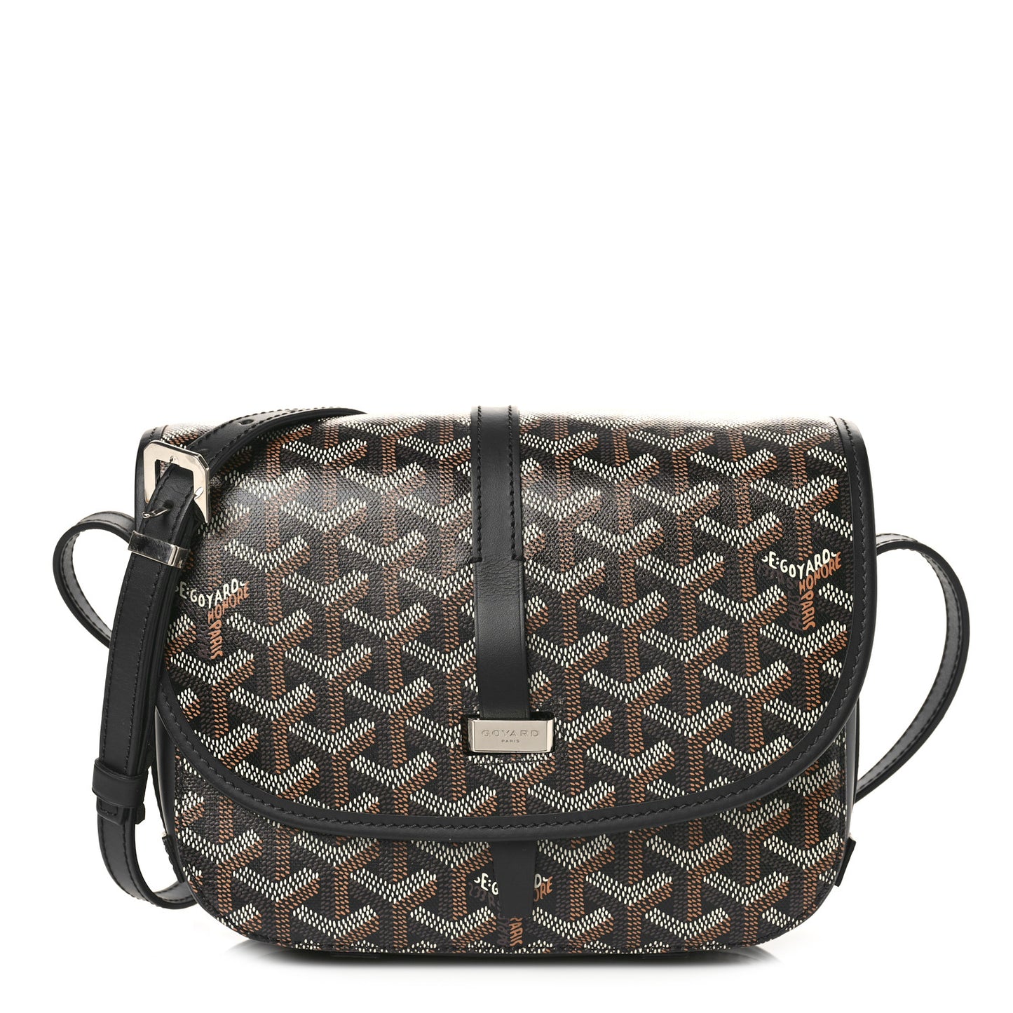 Goyardine Belvedere II PM Messenger Bag Black