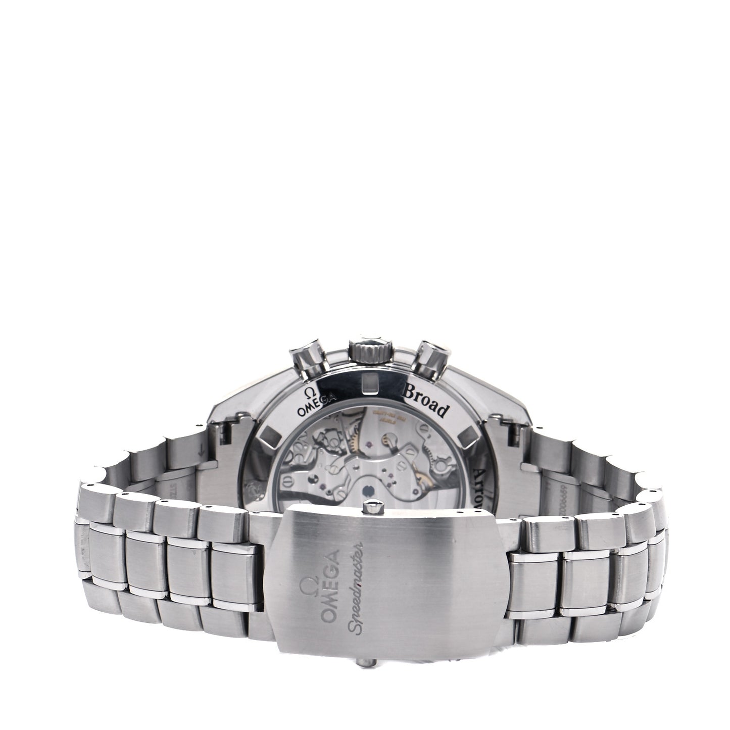 Stainless Steel 42mm Speedmaster Broad Arrow 1957 Chronograph Automatic Watch Black 321.10.42.50.01.001
