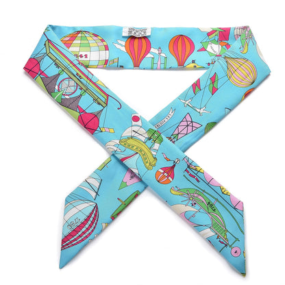 Hermes Silk Les Folies Du Ciel Twilly 1 of 5