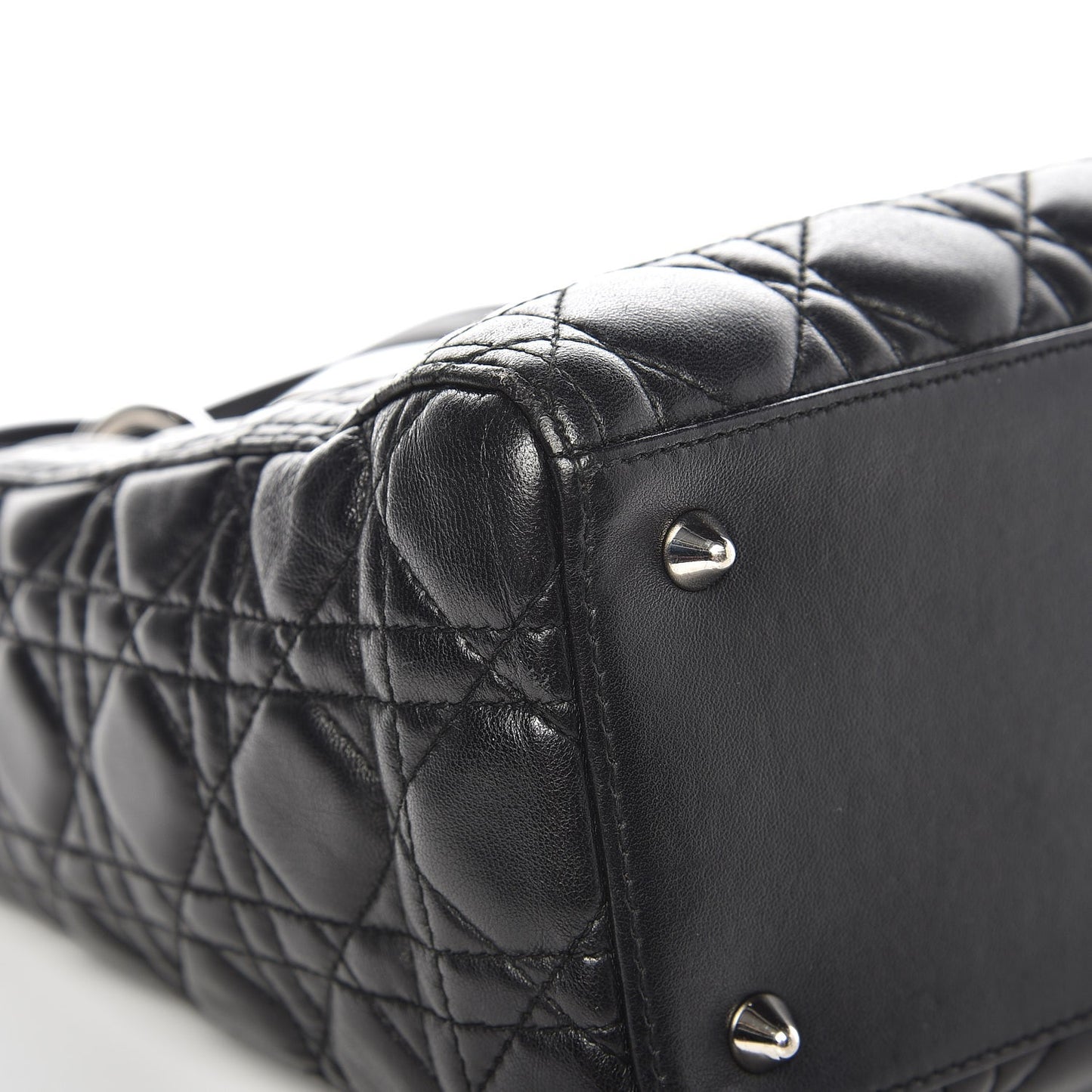Lambskin Cannage Medium Lady Dior Black