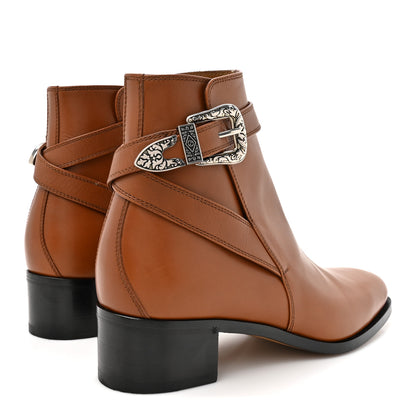 Gucci Calfskin Jakarta Buckle Boots 9 Cuir 5 of 10