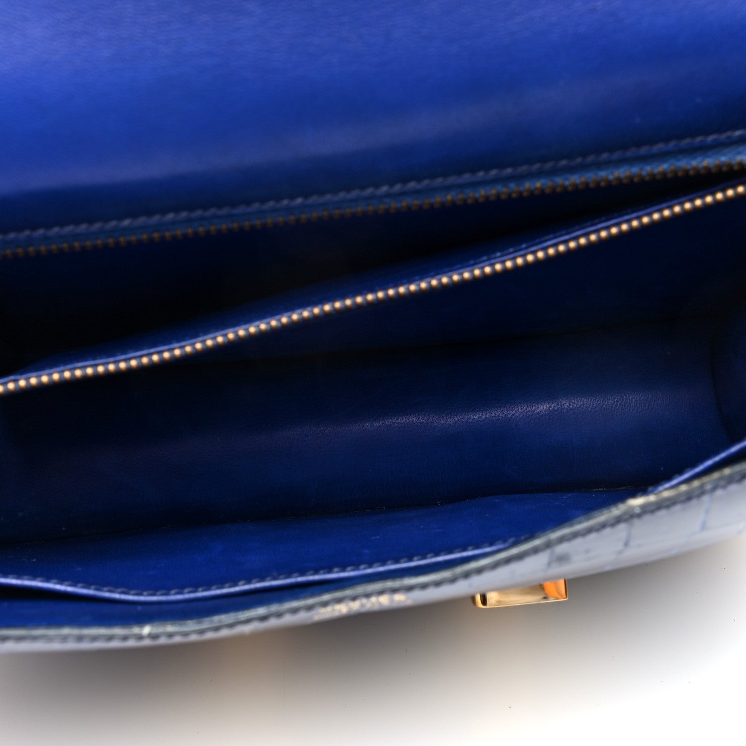 Hermes Shiny Porosus Crocodile Constance 23 Bleu Saphir 5 of 9