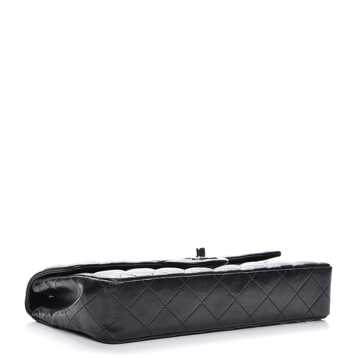 Chanel Lambskin Quilted East West Flap Black 4 of 12
