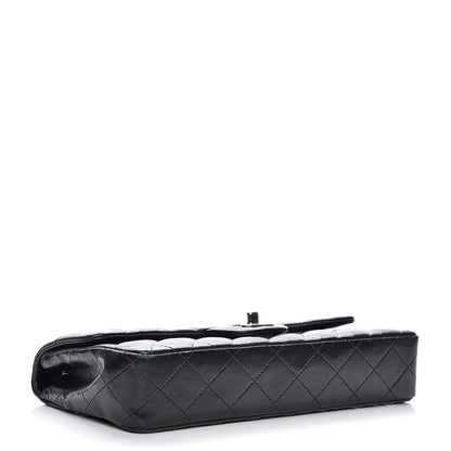 Chanel Lambskin Quilted East West Flap Black 4 of 12