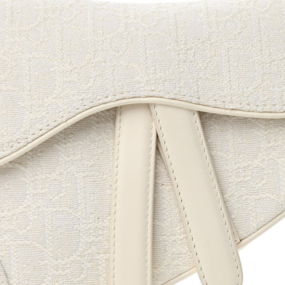 Christian Dior Oblique Mini Saddle Bag White 8 of 11