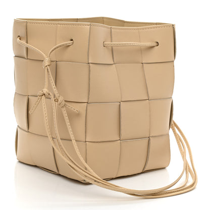 Bottega Veneta Nappa Maxi Intrecciato Cassette Bucket Bag Almond 3 of 11