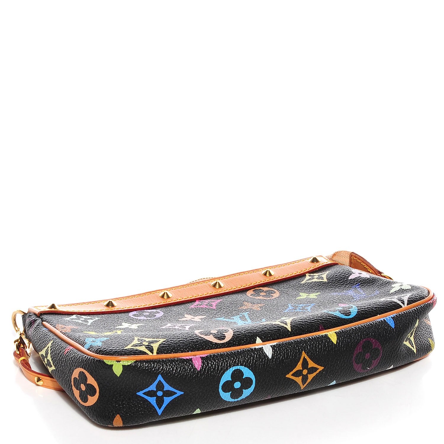 Louis Vuitton Monogram Multicolor Pochette Accessories Black 4 of 7
