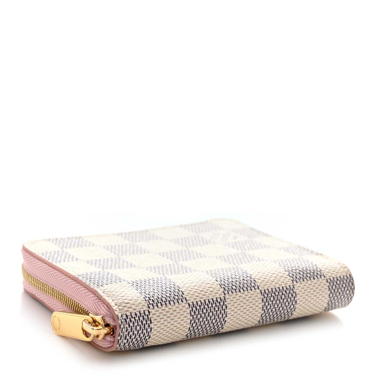 Louis Vuitton Damier Azur Zippy Coin Purse Rose Ballerine 4 of 8