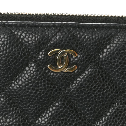 Chanel Caviar Quilted Small Zipped Clutch Black 8 of 11