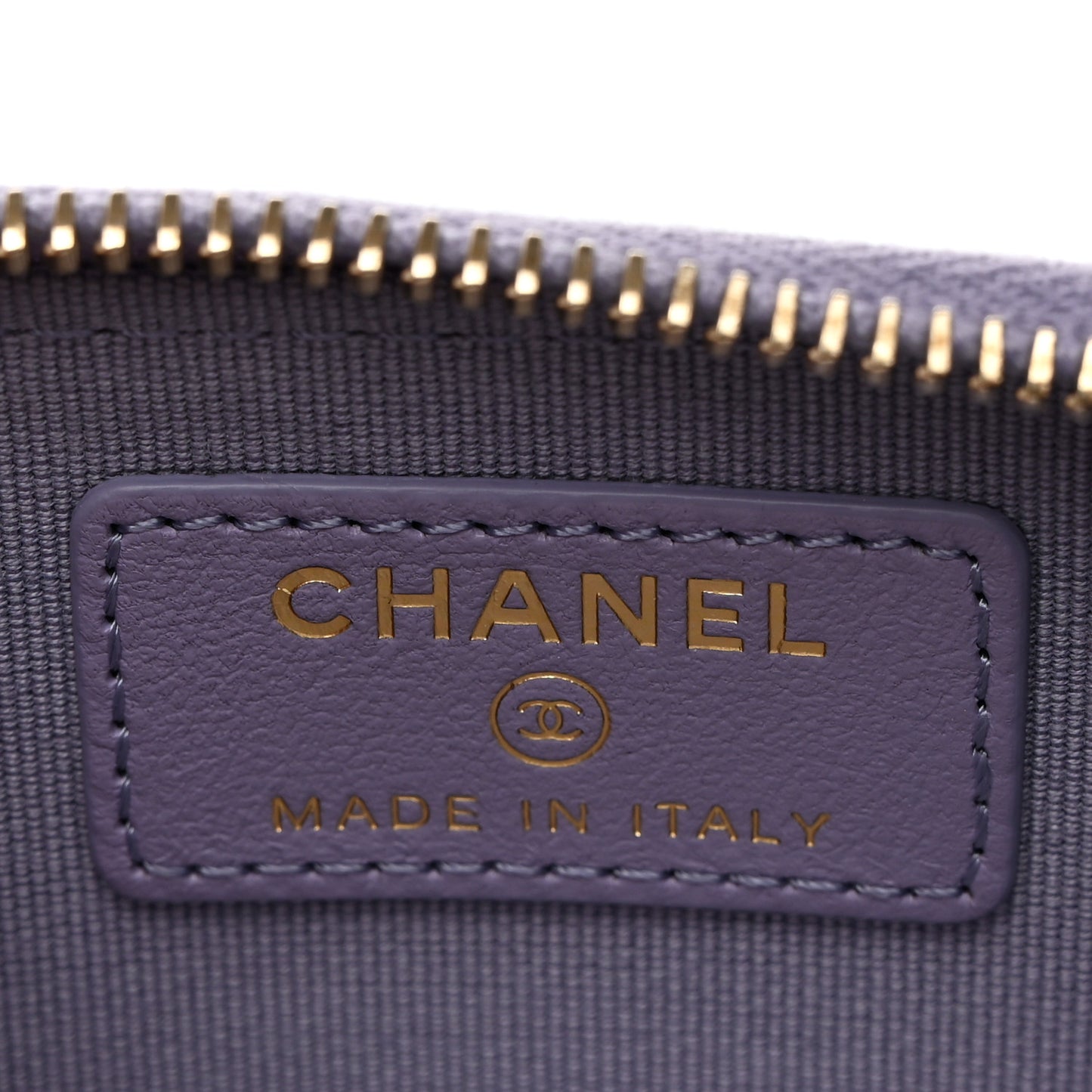 Caviar Quilted Zip Coin Purse Light Purple