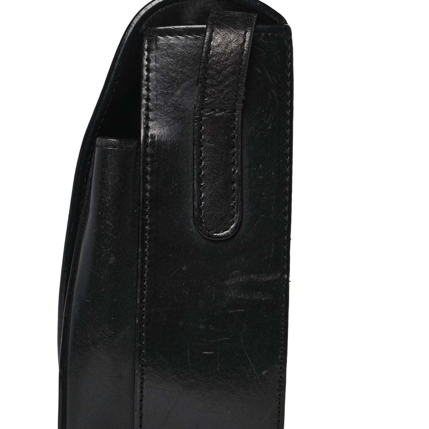 Mansur Gavriel Calfskin Saddle Crossbody Bag Black 15 of 18