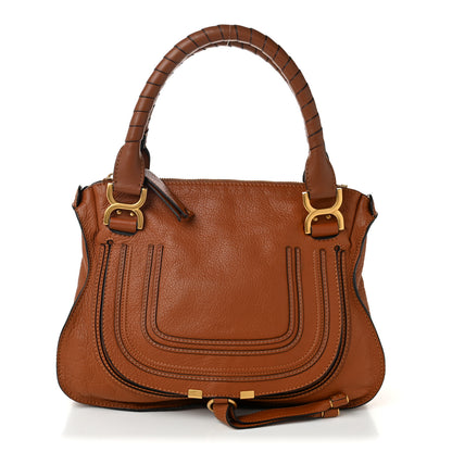 Chloe Calfskin Medium Marcie Satchel Tan 1 of 10