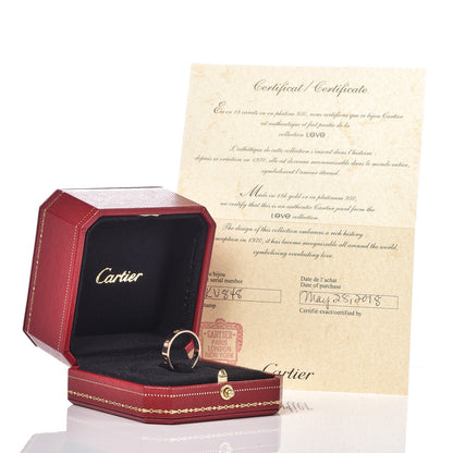 Cartier 18K Pink Gold 3.5mm LOVE Wedding Band Ring 54 6.75 5 of 5