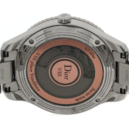 Christian Dior Stainless Steel Diamond Mother of Pearl 36mm Dior VIII Montaigne Automatic Watch 4 of 5