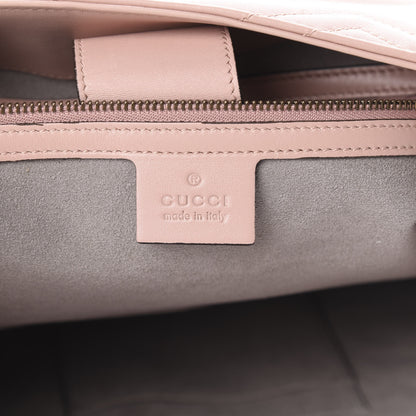 Gucci Calfskin Matelasse Medium GG Marmont Shoulder Tote Bag Perfect Pink 6 of 13