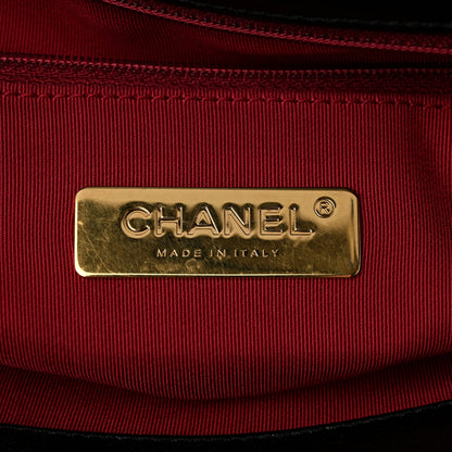 Chanel Lambskin Quilted Maxi Chanel 19 Flap Black 6 of 10