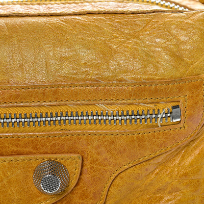 Balenciaga Agneau Giant 12 Silver Hardware Day Hobo Moutarde 17 of 18