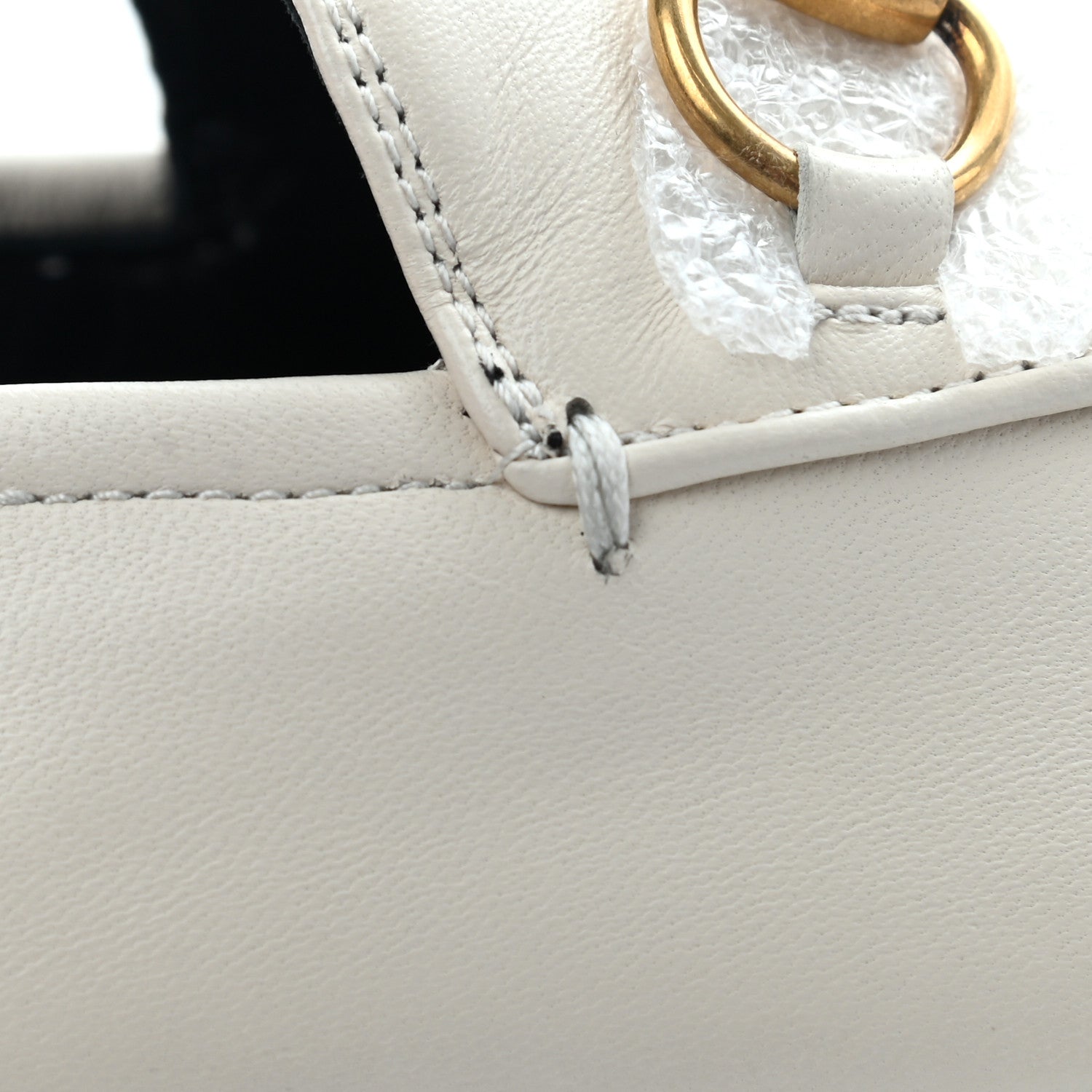 Gucci Lambskin Womens Brixton Horsebit Loafers 36.5 Mystic White 13 of 13