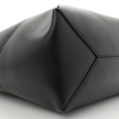 Loewe Shiny Calfskin Medium Puzzle Fold Tote Warm Desert Black 9 of 10