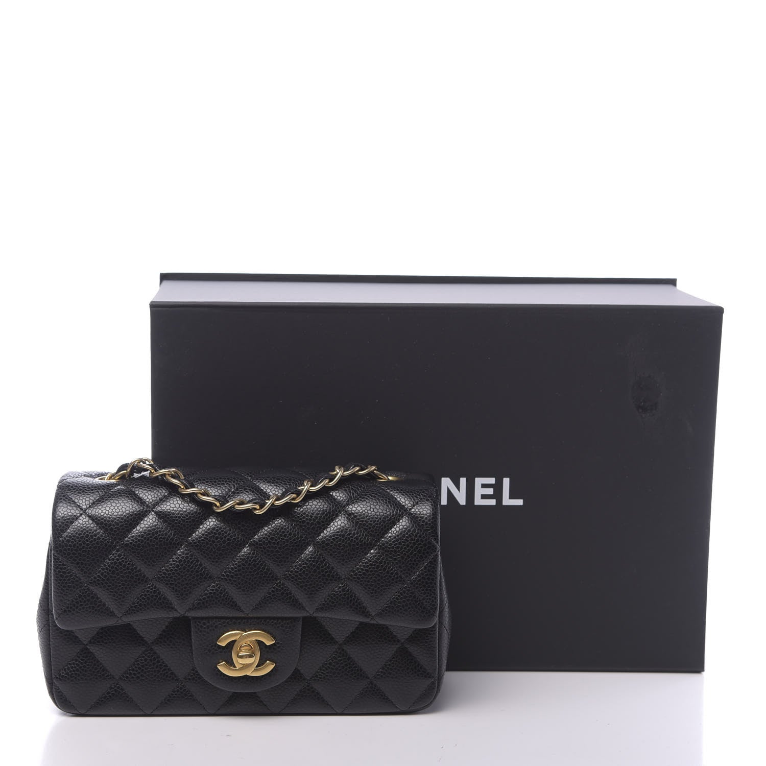 Chanel Caviar Quilted Mini Rectangular Flap Black 11 of 11
