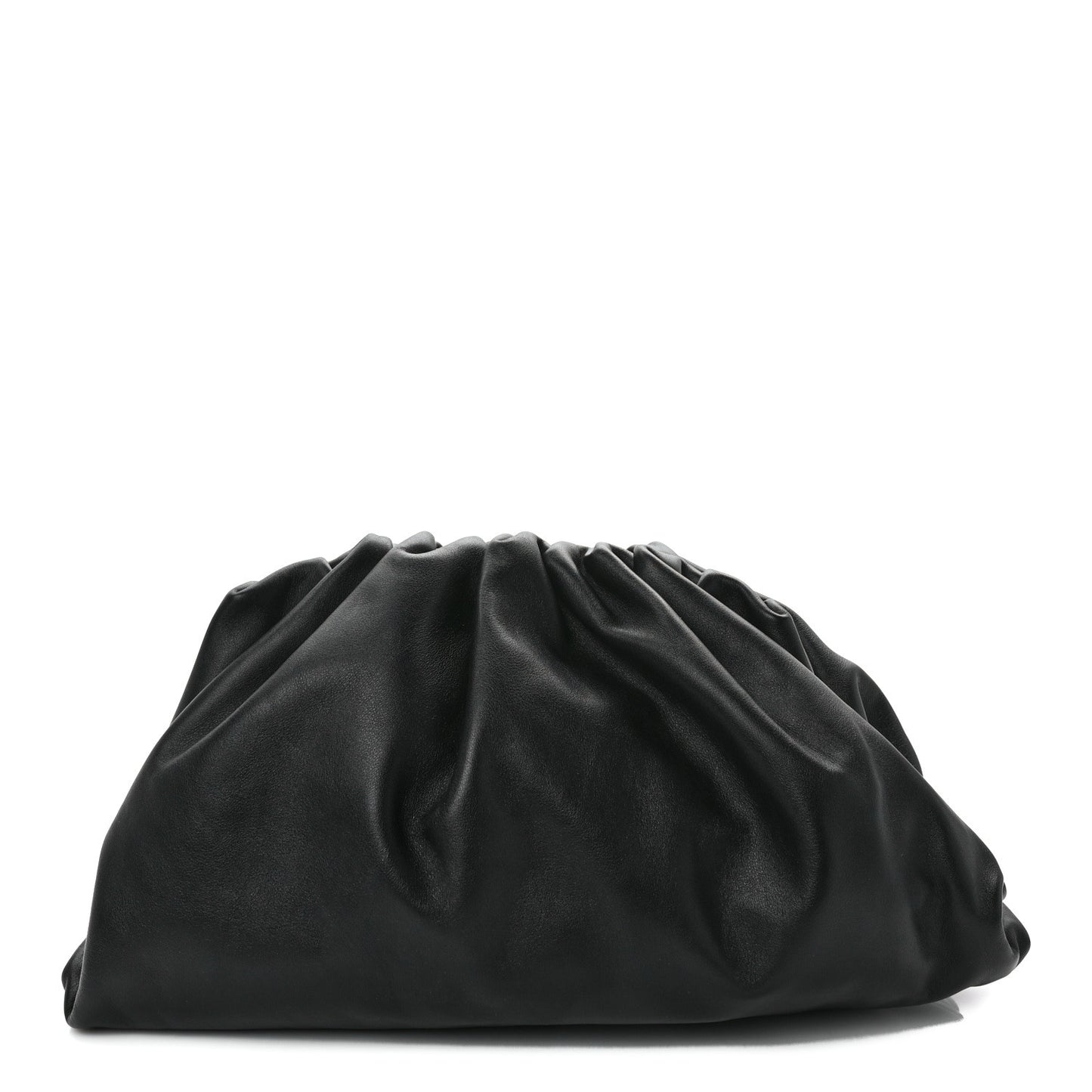 Smooth Butter Calf The Pouch Oversized Clutch Black