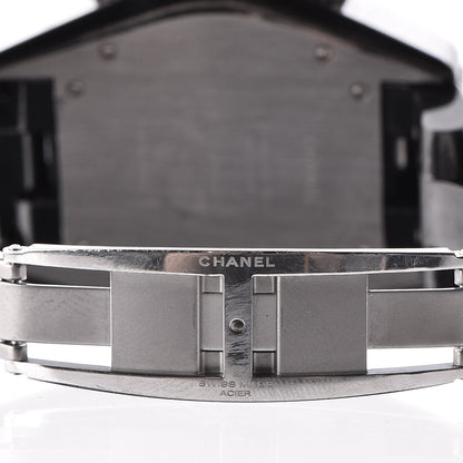 Chanel Stainless Steel Ceramic 41mm J12 Chronograph Automatic Watch Black 6 of 8