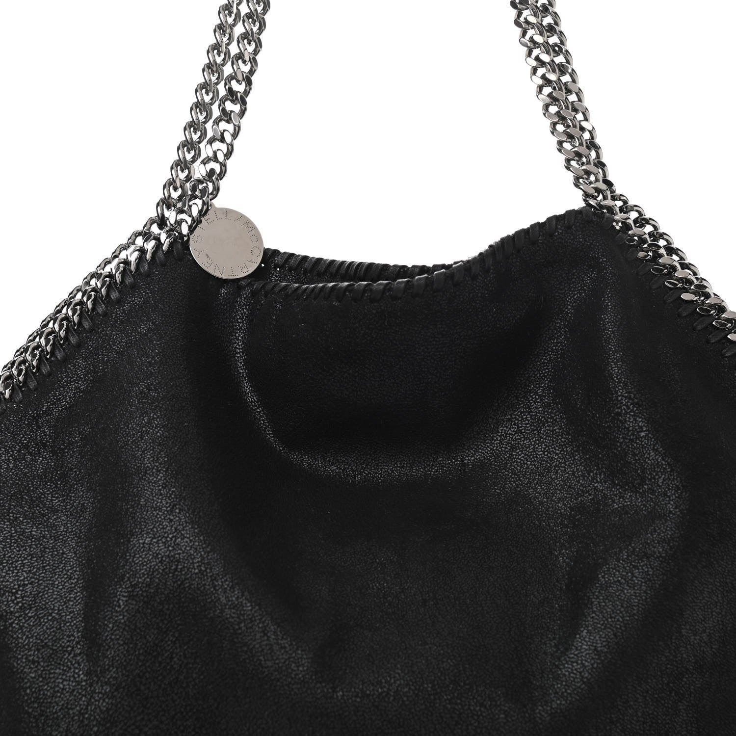 Stella McCartney Shaggy Deer Big Falabella Tote Black 9 of 11