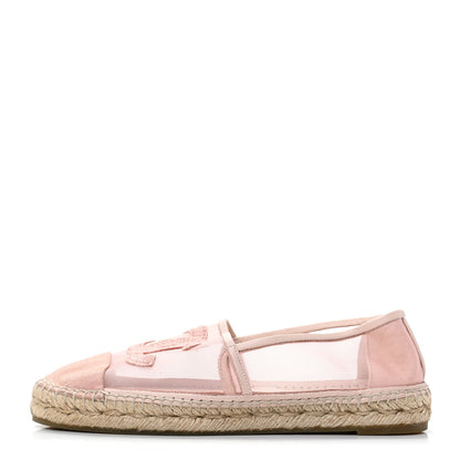 Chanel Mesh Grosgrain CC Espadrilles 39 Pink 1 of 8