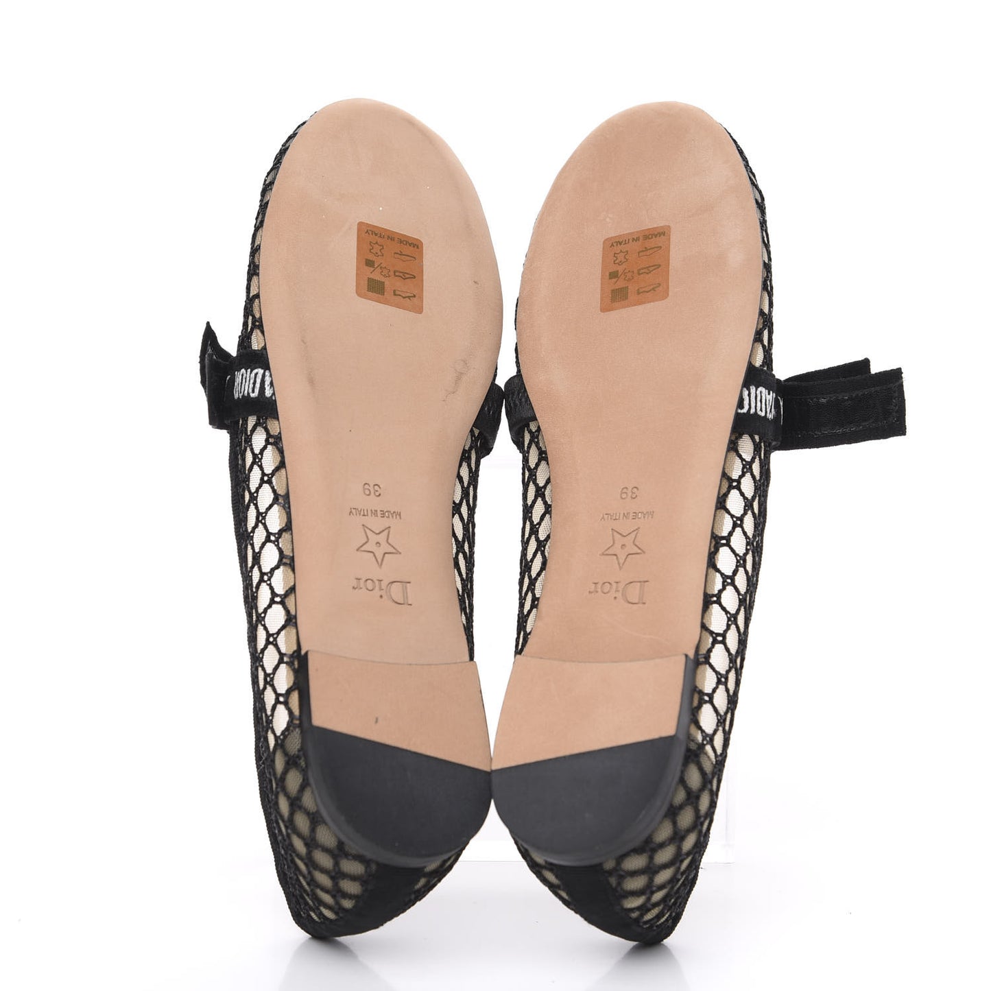 Resille Ribbon Miss J'Adior Ballet Flat 39 Black