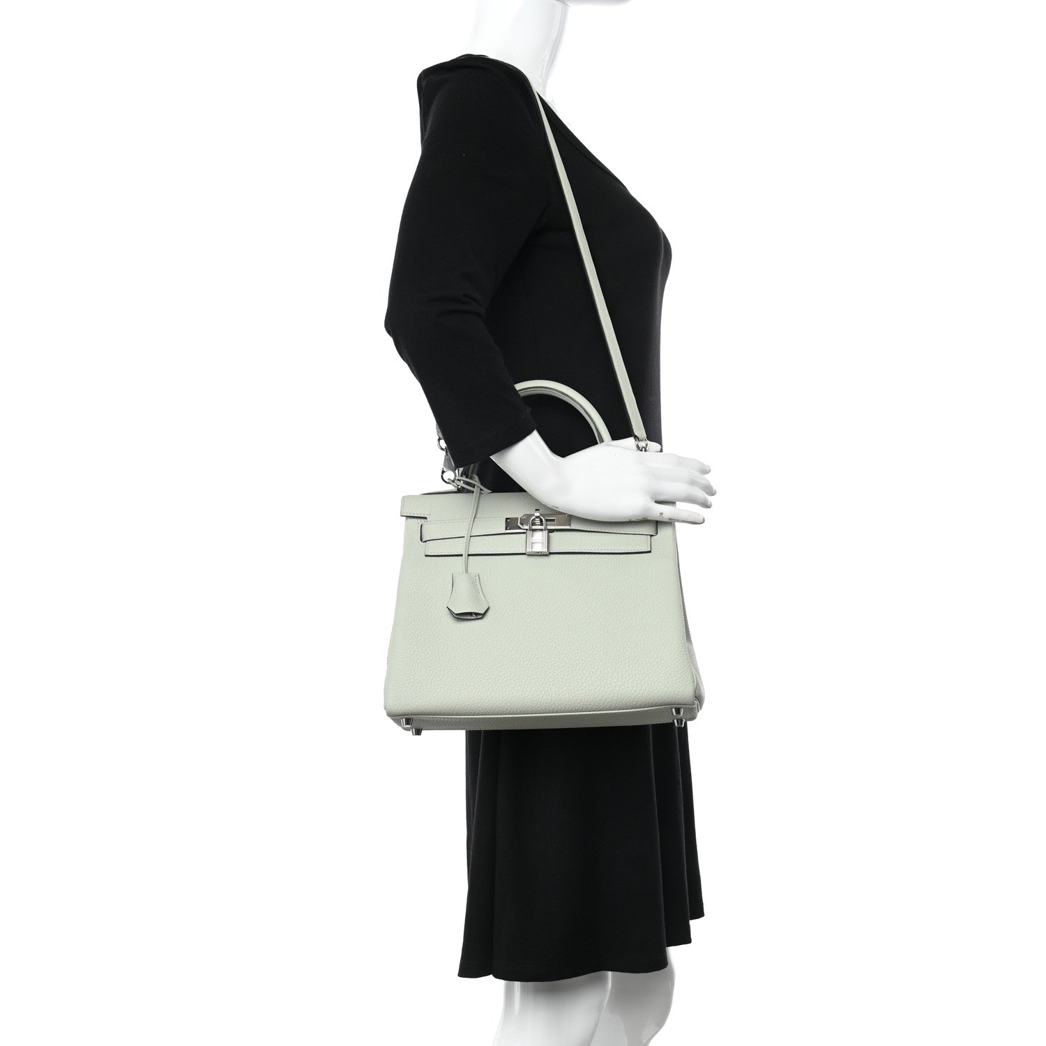 Hermes Togo Kelly Retourne 28 Gris Neve 2 of 11