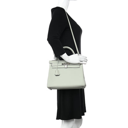 Hermes Togo Kelly Retourne 28 Gris Neve 2 of 11