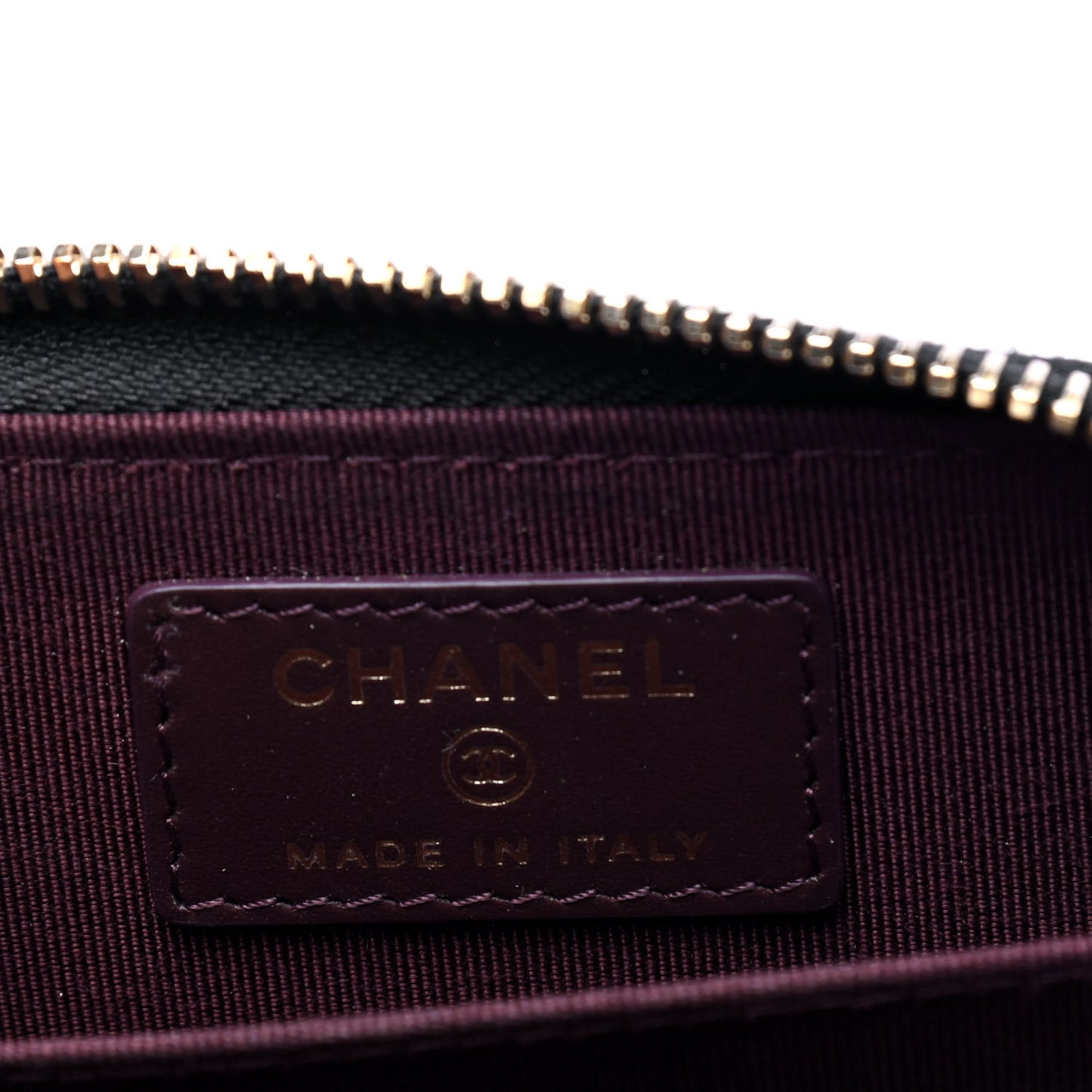 Caviar Quilted Zip Coin Purse Black