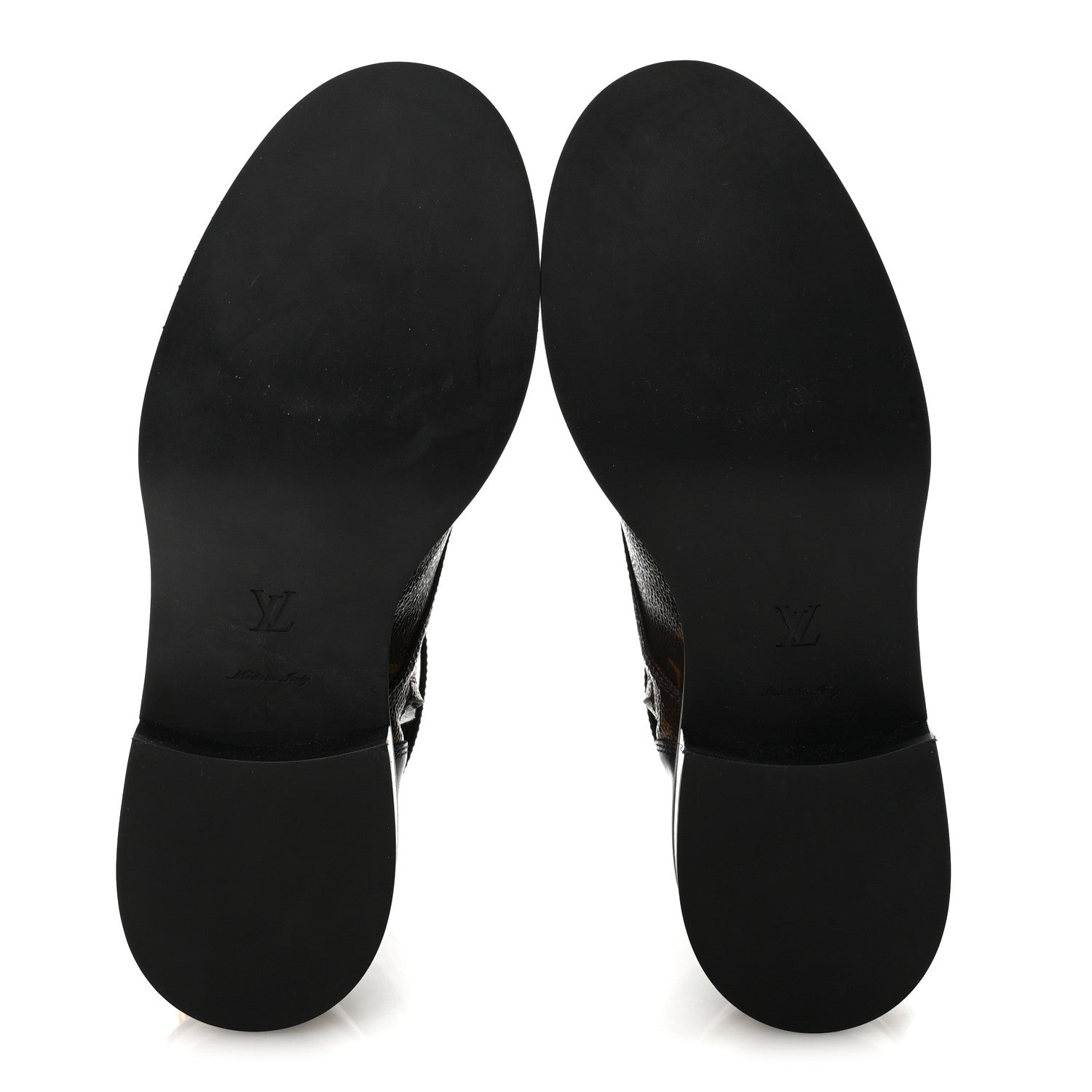 Louis Vuitton Calfskin Monogram Wonderland Flat Ranger Boots 37 Black 6 of 8