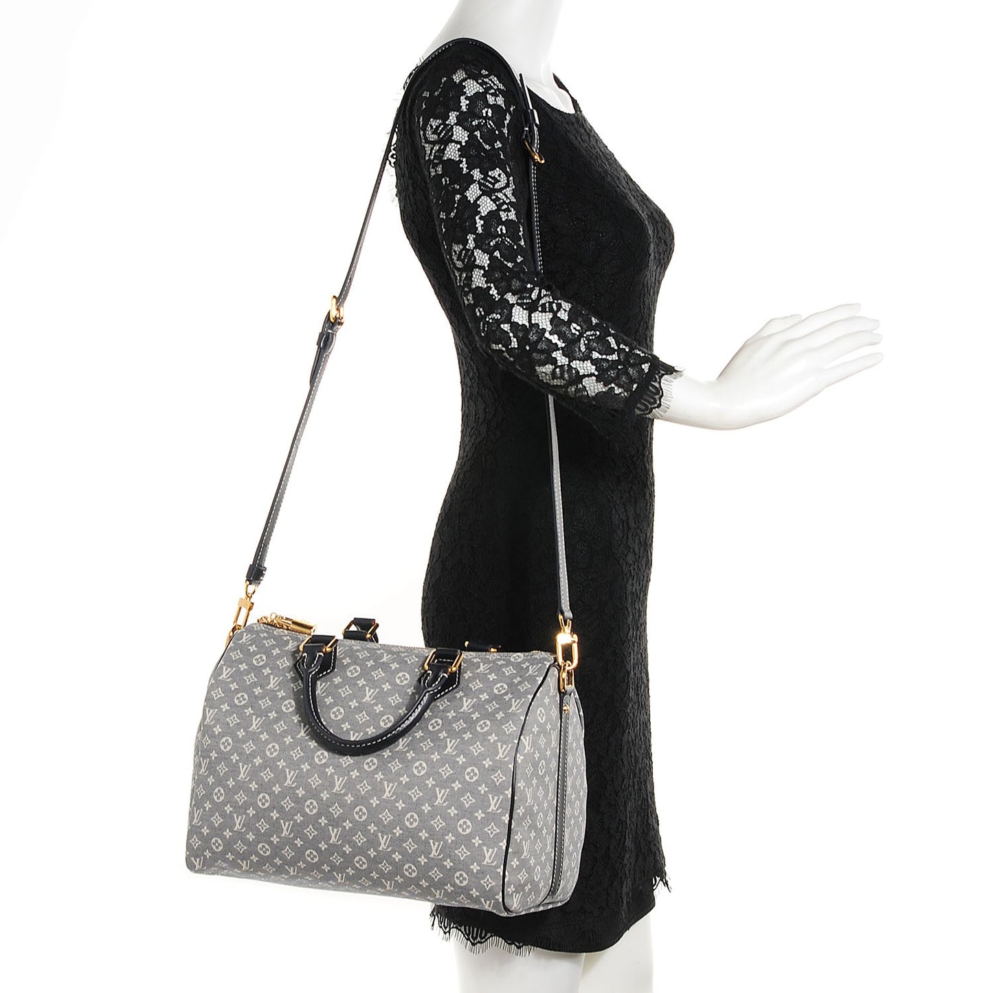 Monogram Idylle Speedy Bandouliere 30 Encre