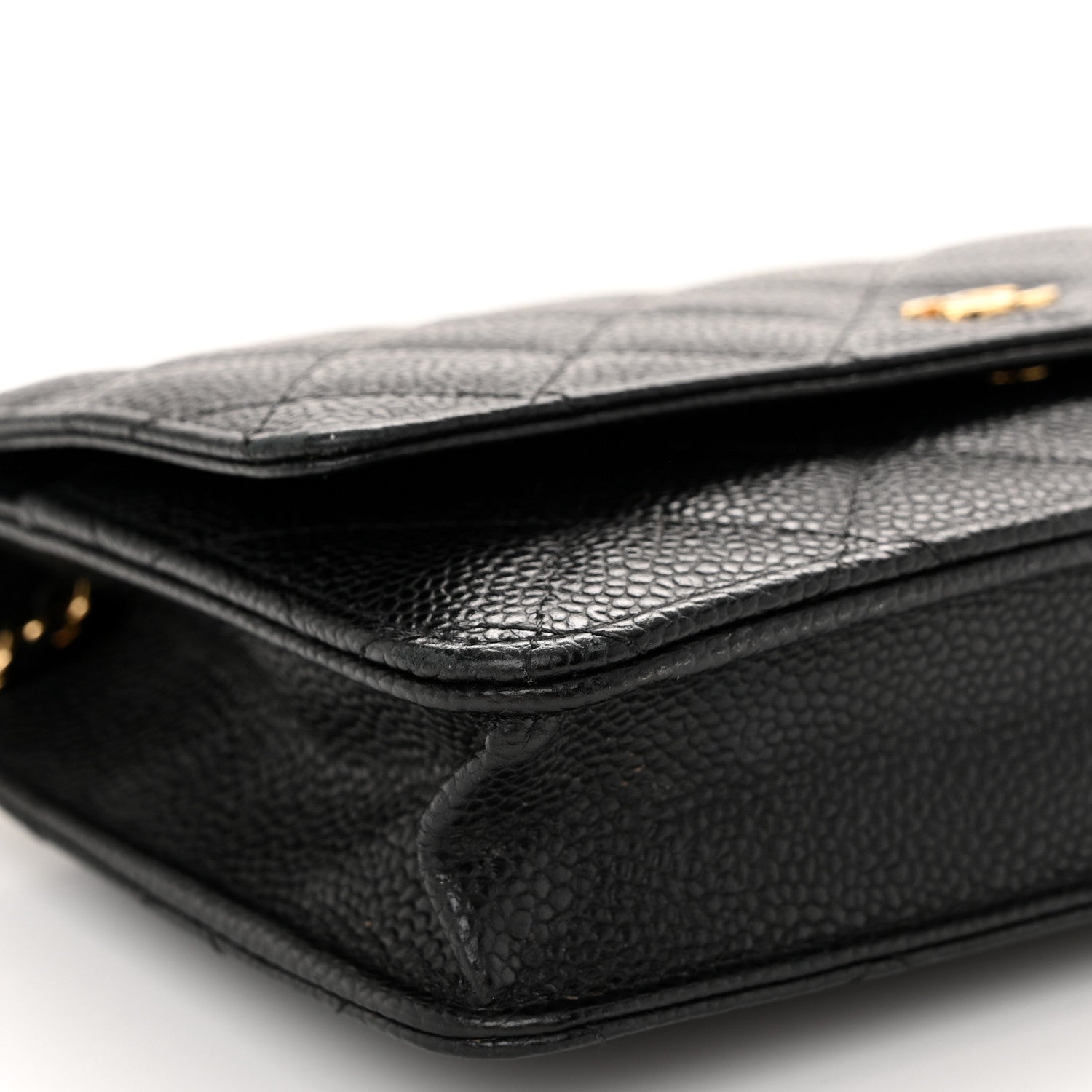 Chanel Caviar Quilted Wallet On Chain WOC Black 10 of 11