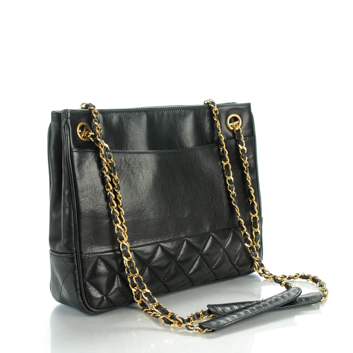 Chanel Lambskin Quilted Shoulder Bag Black 3 of 12