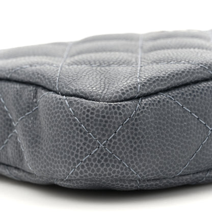 Chanel Caviar Quilted Small Clutch With Chain Grey 12 of 13