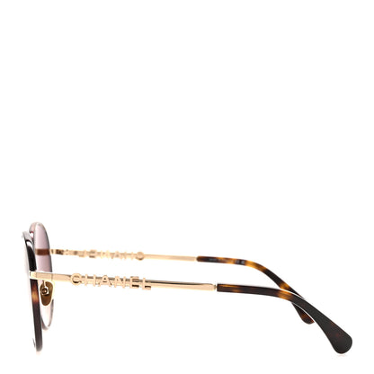 Chanel Metal Pantos Sunglasses 4282 Dark Tortoise 3 of 8