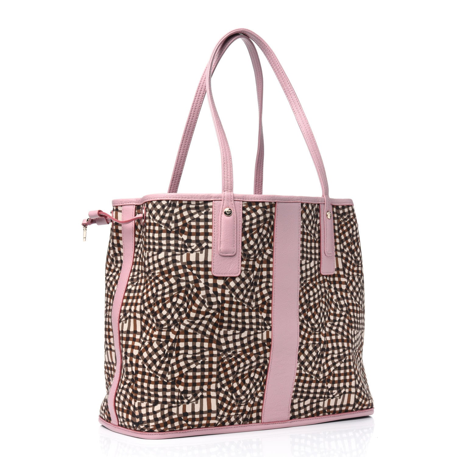 MCM Visetos Medium Liz Reversible Shopper Tote Pink 4 of 13