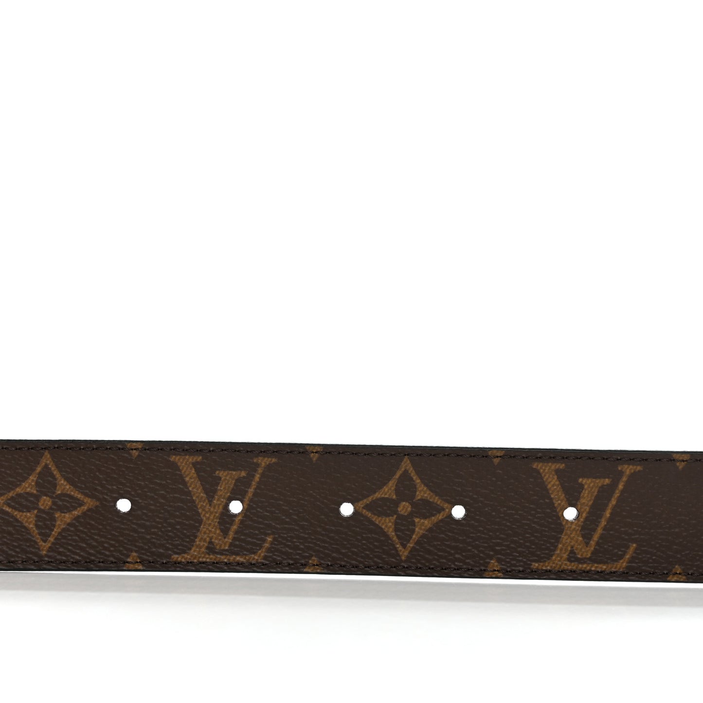 Calfskin Monogram 30mm LV Initiales Reversible Belt 95 38 Black