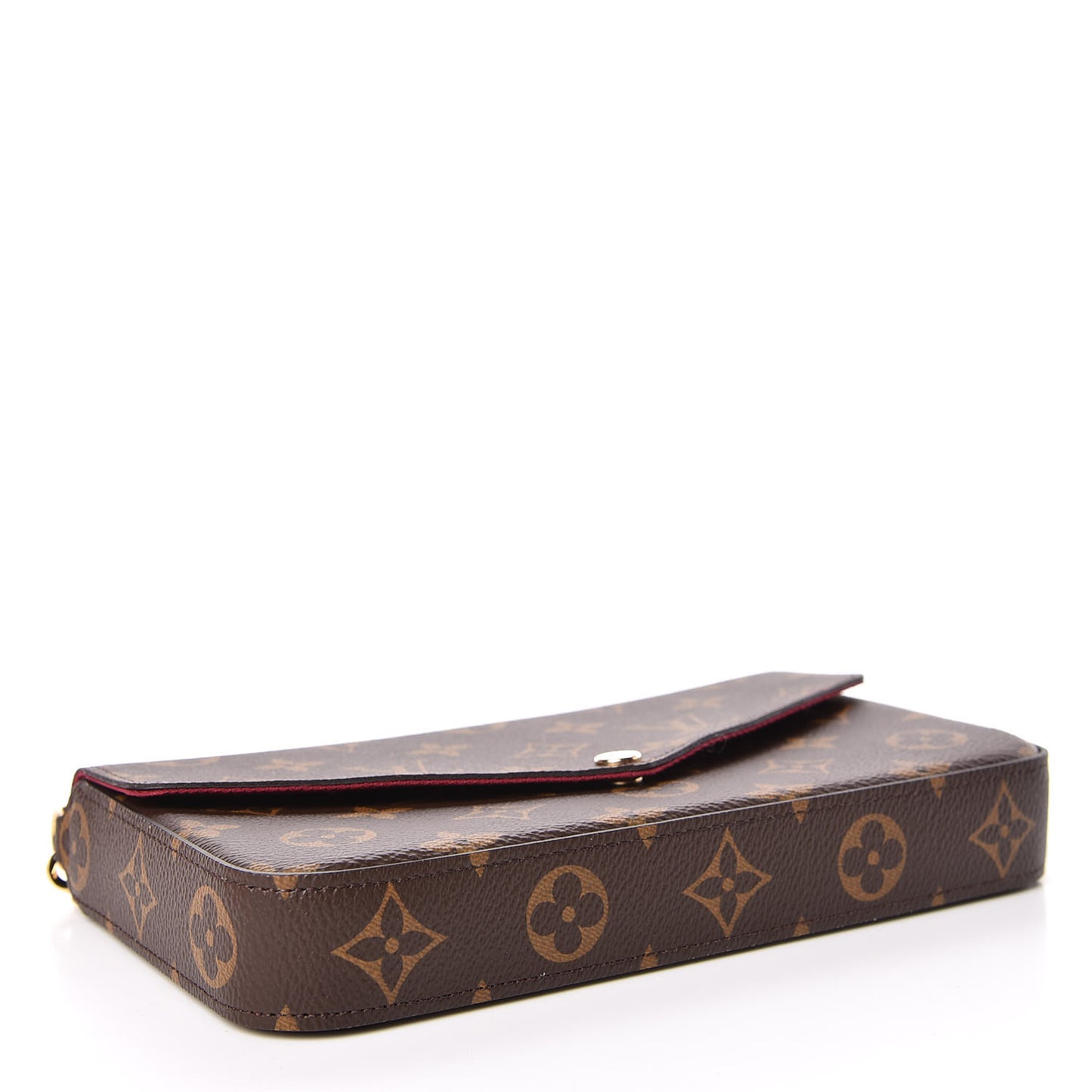 Monogram Pochette Felicie Chain Wallet Fuchsia
