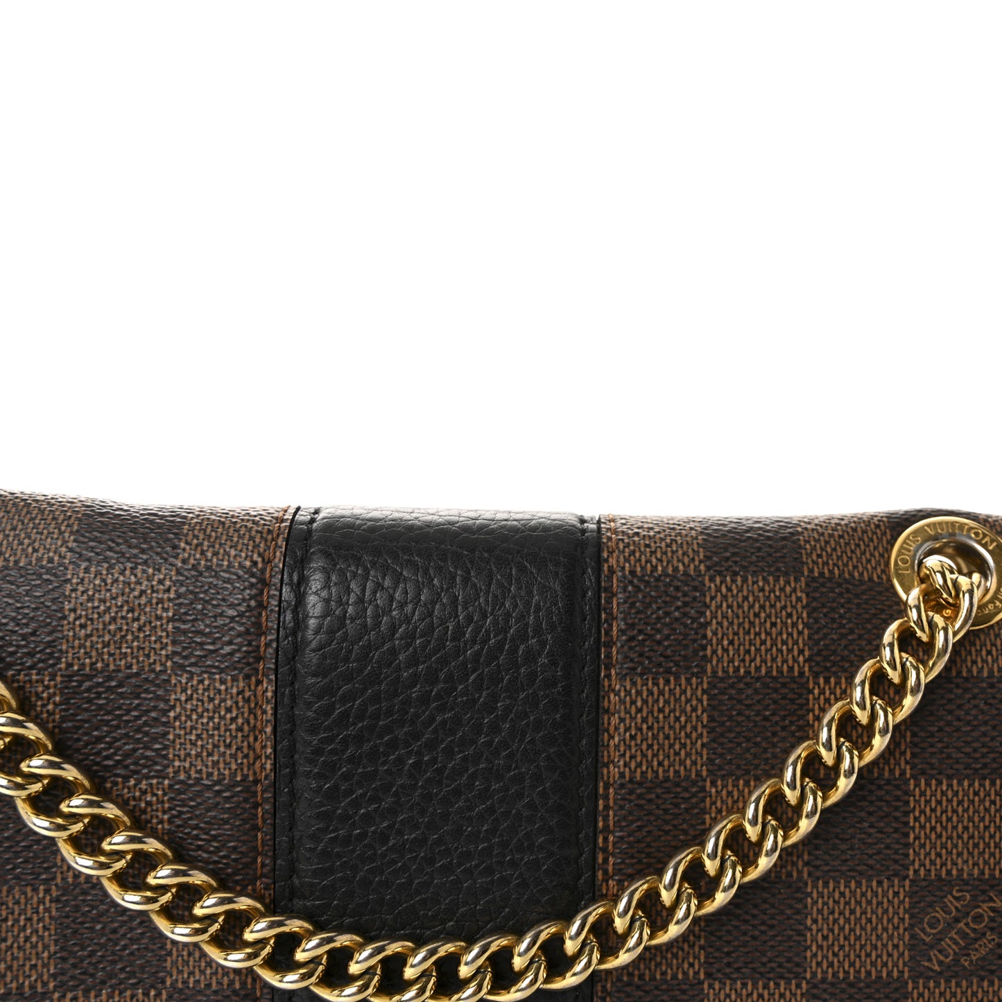 Damier Ebene Cuir Taurillon Wight Black