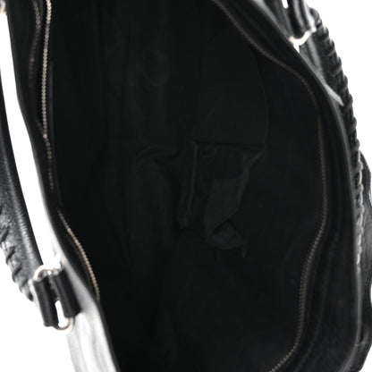 Balenciaga Chevre Silver Metallic Edge Hardware City Black 5 of 11