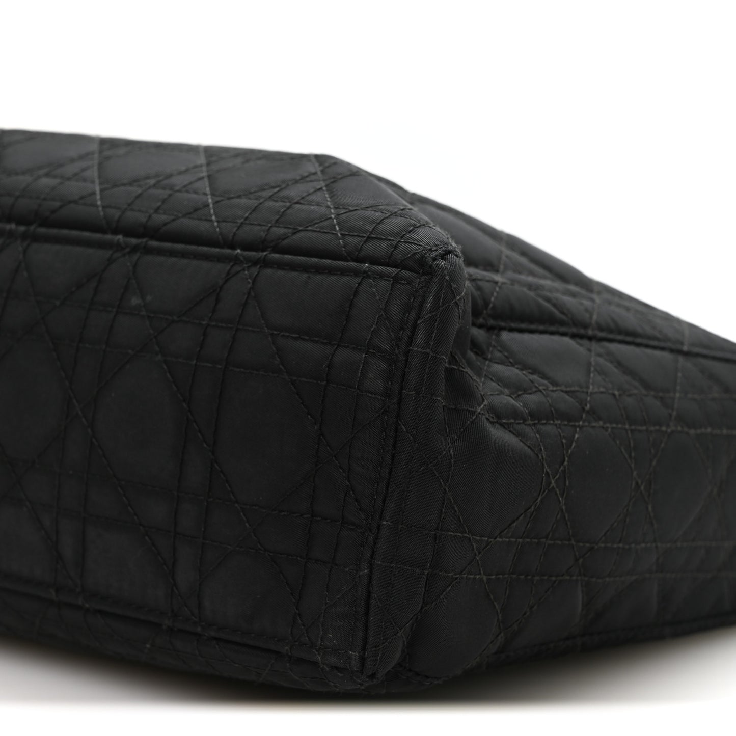 Nylon Cannage Large Lady Dior Black