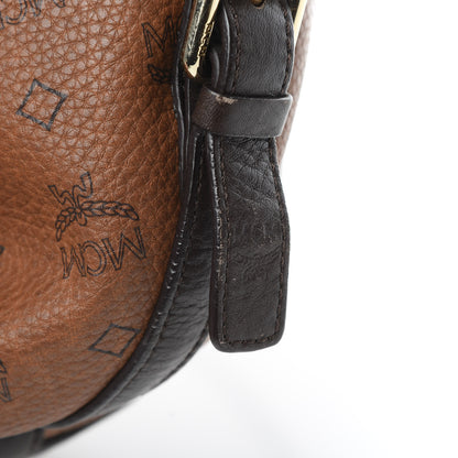 MCM Visetos Drawstring Shopper Cognac 12 of 15